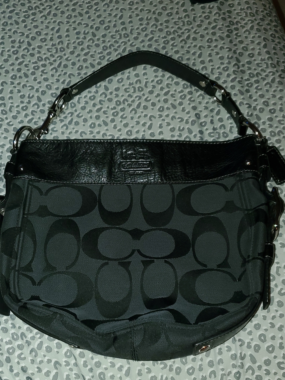 Coach Black Zoe Bag